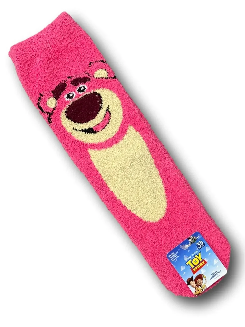 3/$20 Toy Story Lotso Bear Disney Pixar Funny Novelty Cozy Crew Socks - NWT